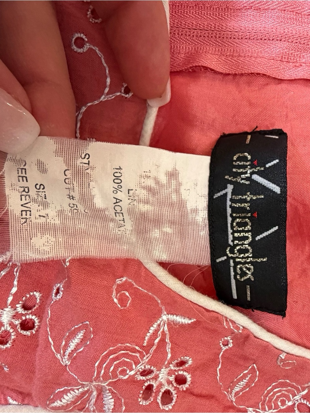 City Triangles Coral Embroidered A-Line Sundress - Picture 5 of 5